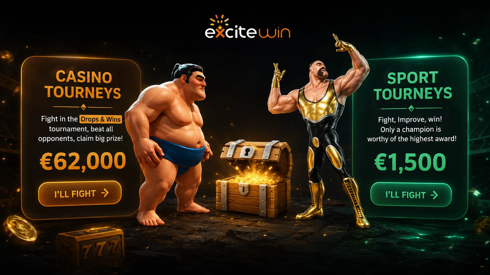 ExciteWin Casino bonus offer banner